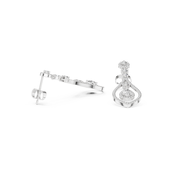 Timeless Loop lab grown diamond earring