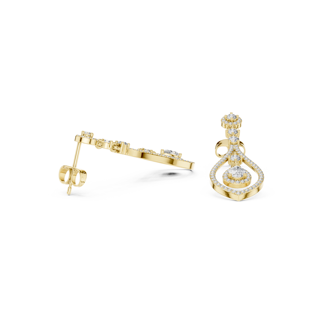 Timeless Loop lab grown diamond earring