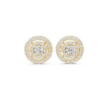 Modern Cluster lab grown diamond earring