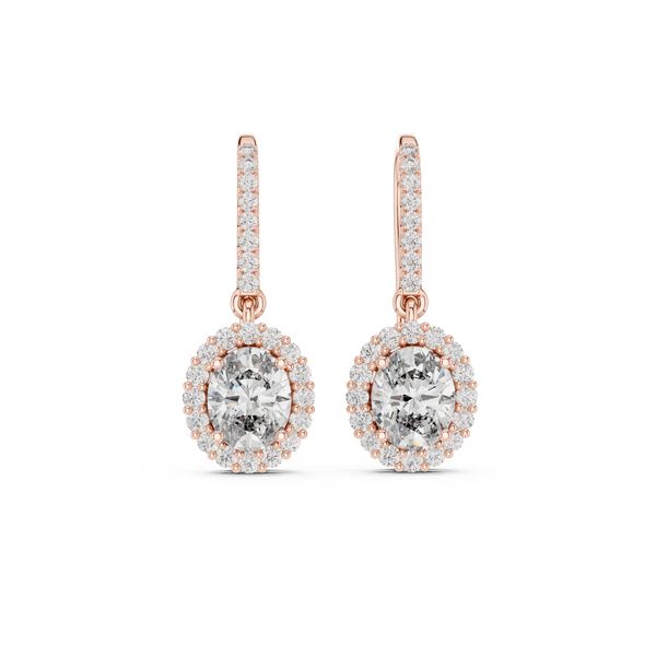 Twinkling Vine lab grown diamond earring