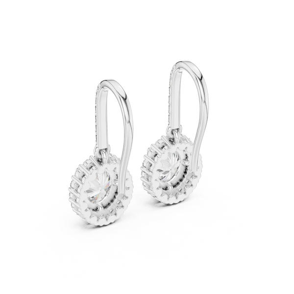Twinkling Vine lab grown diamond earring