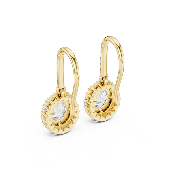 Twinkling Vine lab grown diamond earring