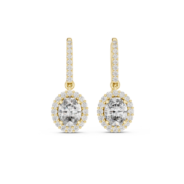 Twinkling Vine lab grown diamond earring