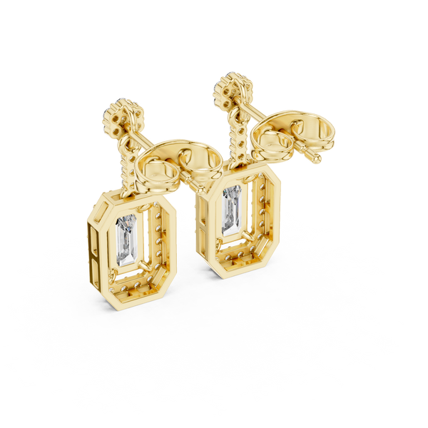 Regal Crown lab grown diamond earring