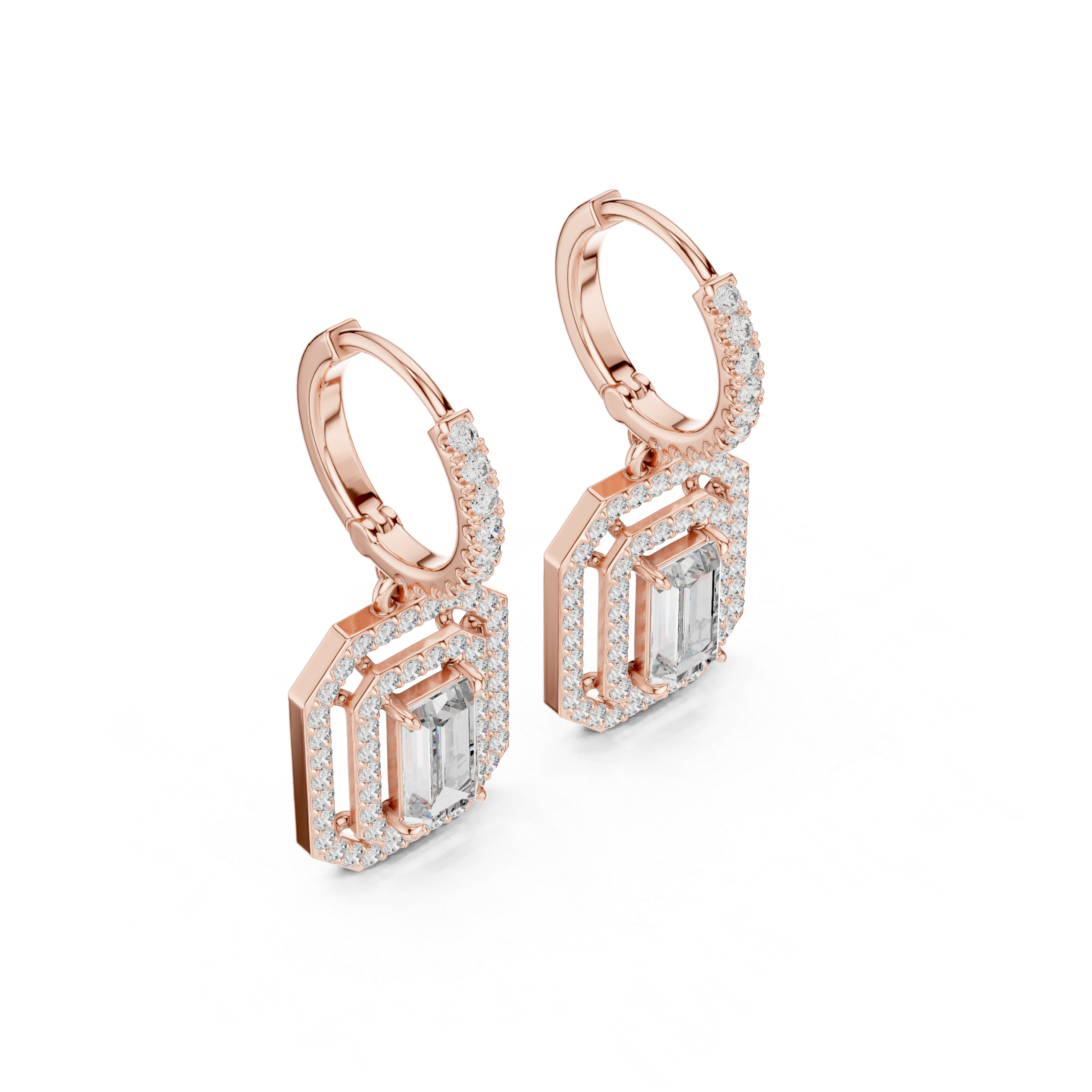 Royal Tiara lab grown diamond earring