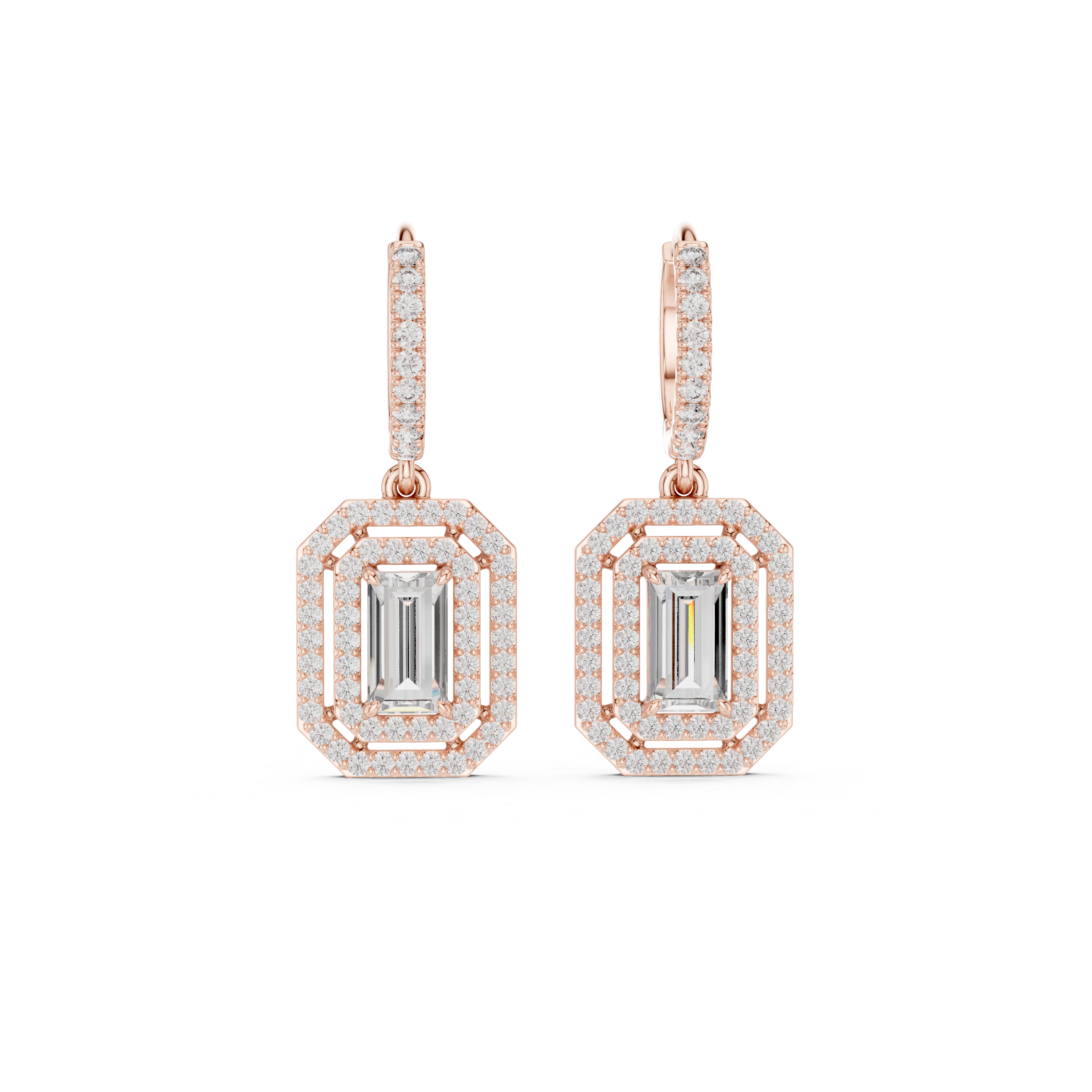 Royal Tiara lab grown diamond earring