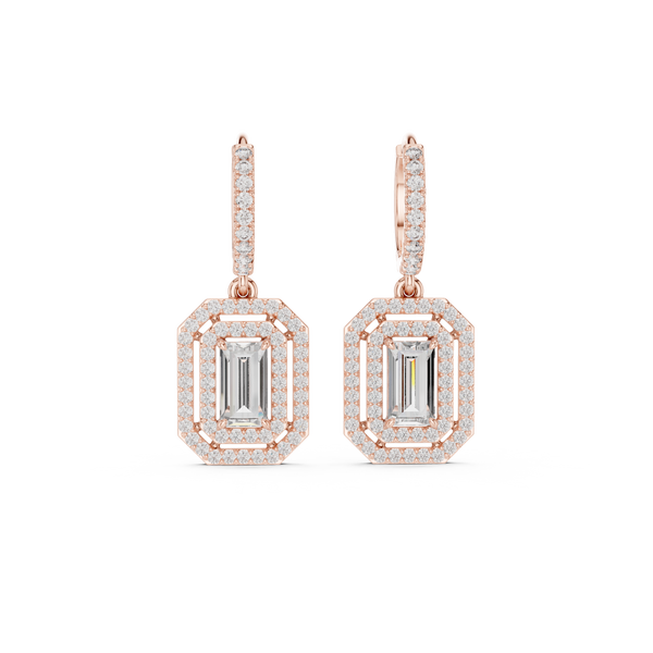 Royal Tiara lab grown diamond earring