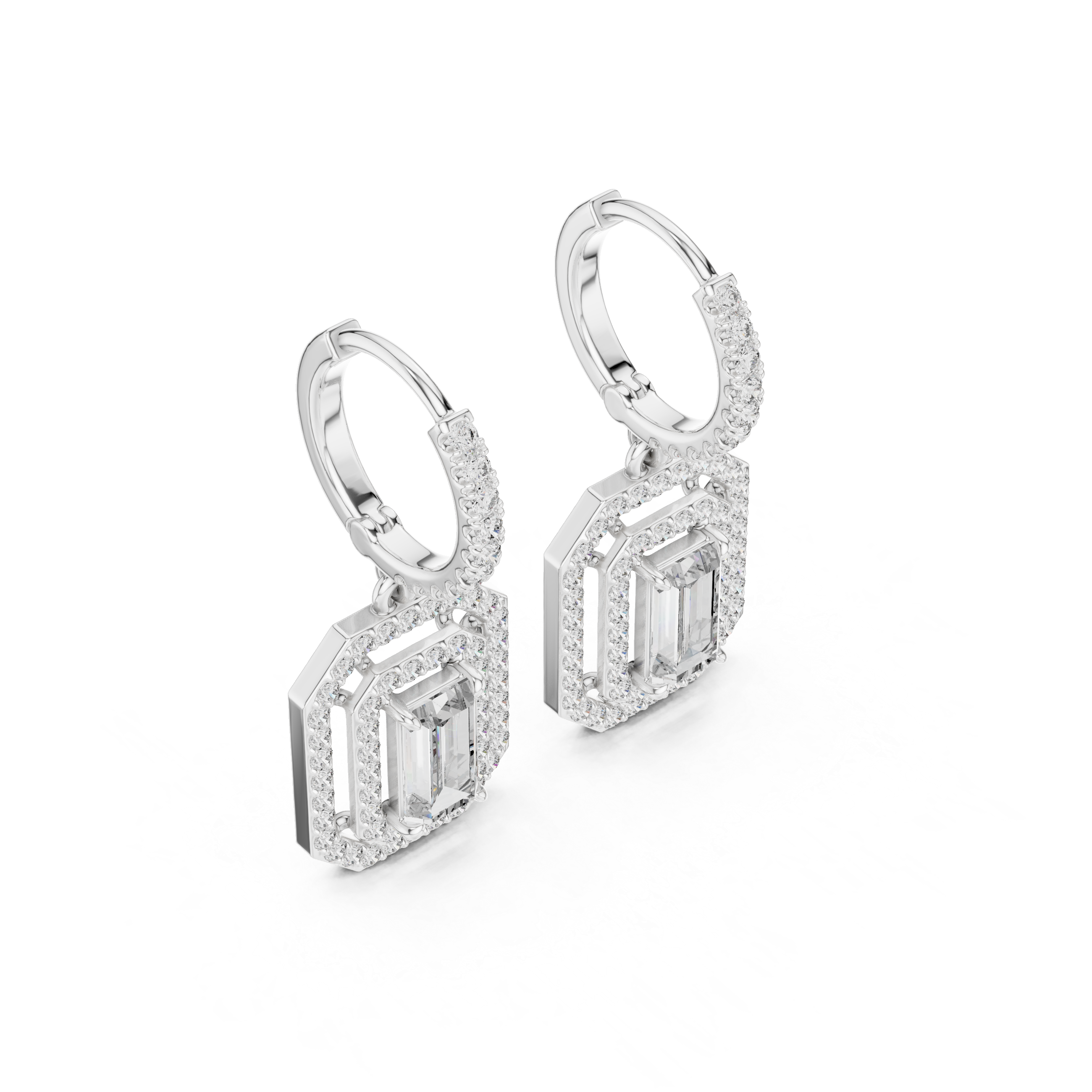 Royal Tiara lab grown diamond earring