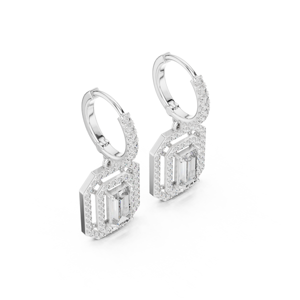 Royal Tiara lab grown diamond earring