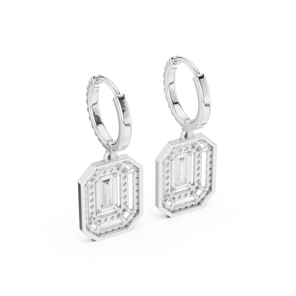 Royal Tiara lab grown diamond earring