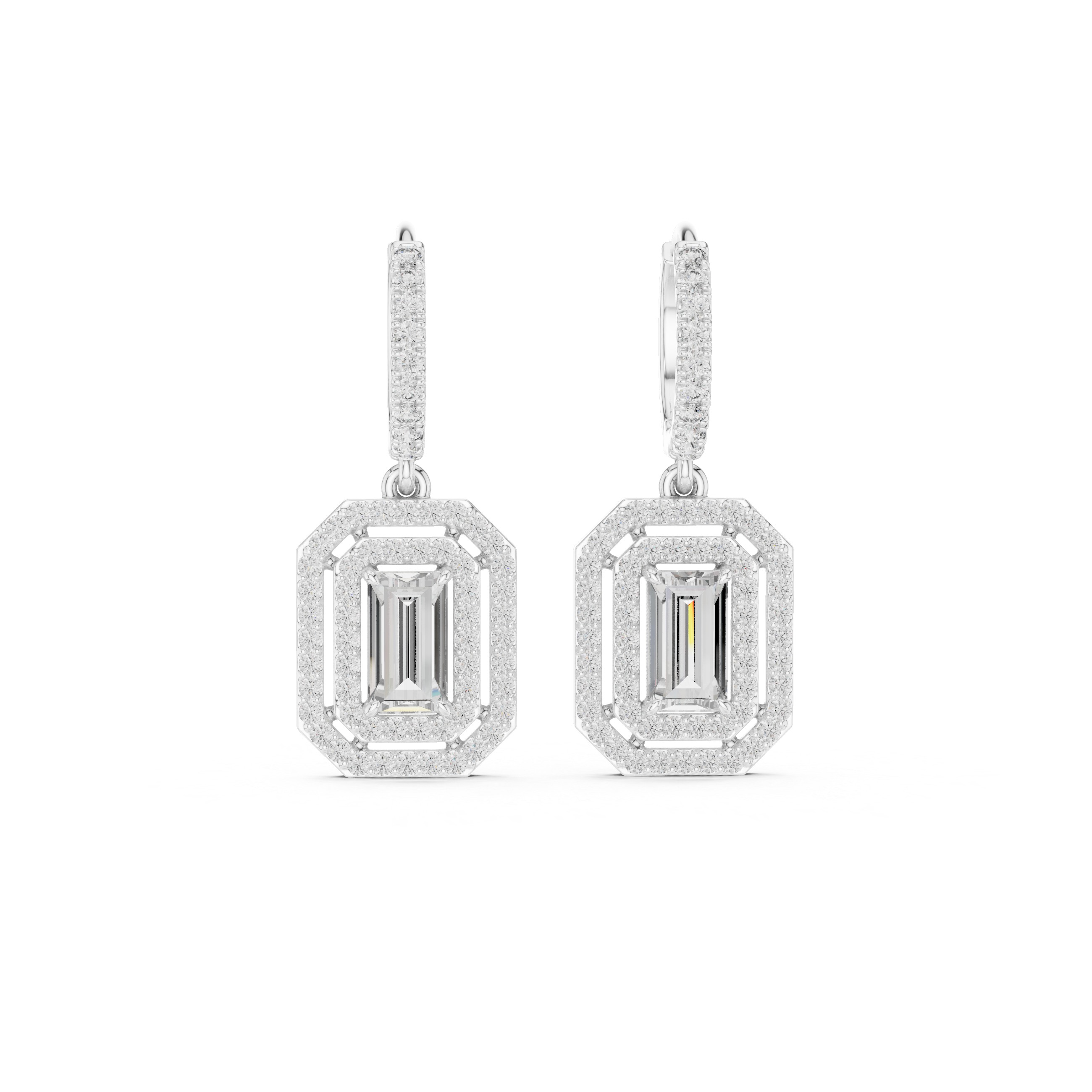 Royal Tiara lab grown diamond earring
