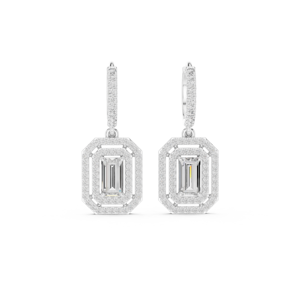 Royal Tiara lab grown diamond earring