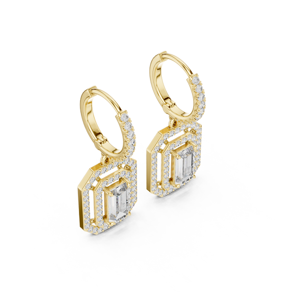 Royal Tiara lab grown diamond earring
