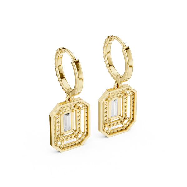 Royal Tiara lab grown diamond earring