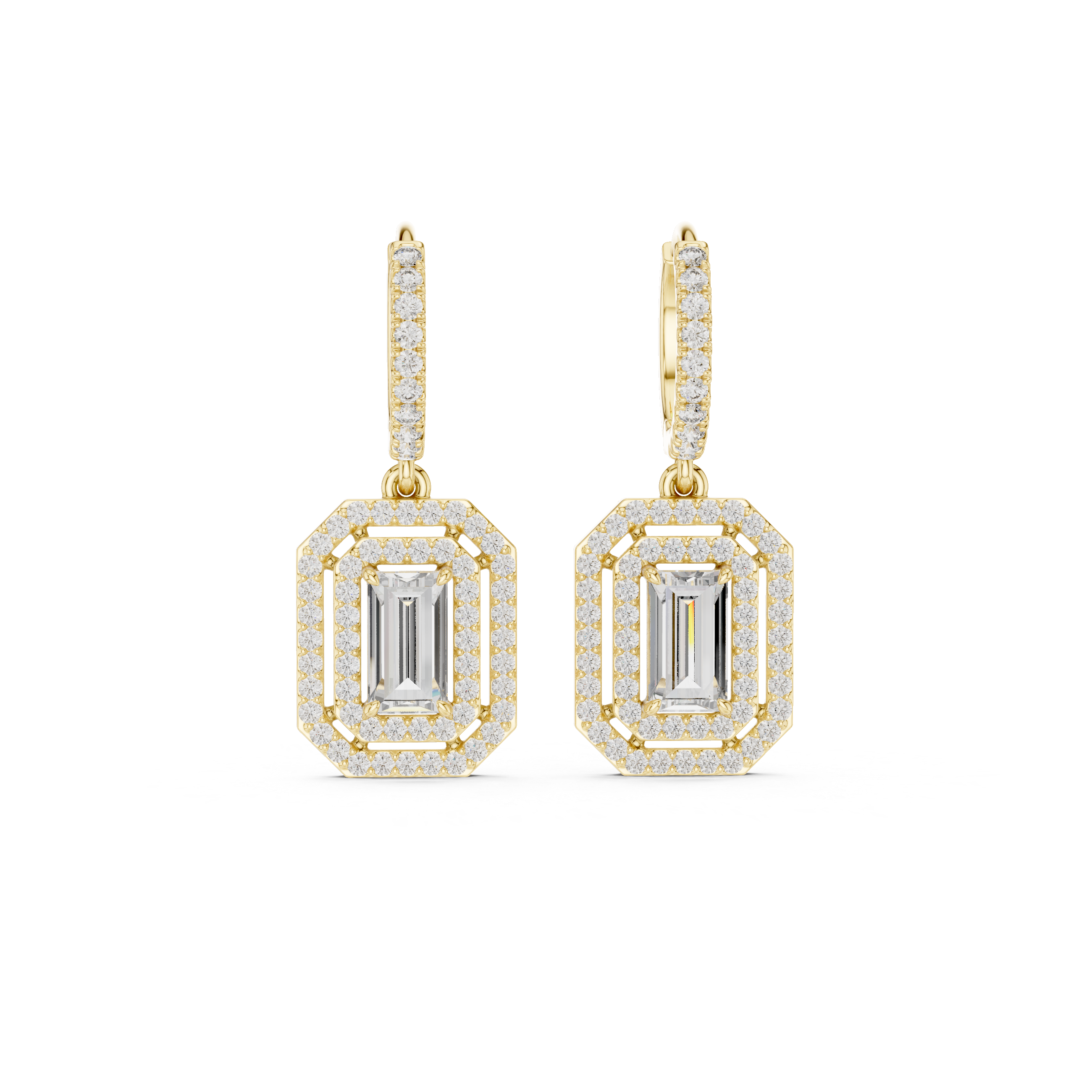 Royal Tiara lab grown diamond earring