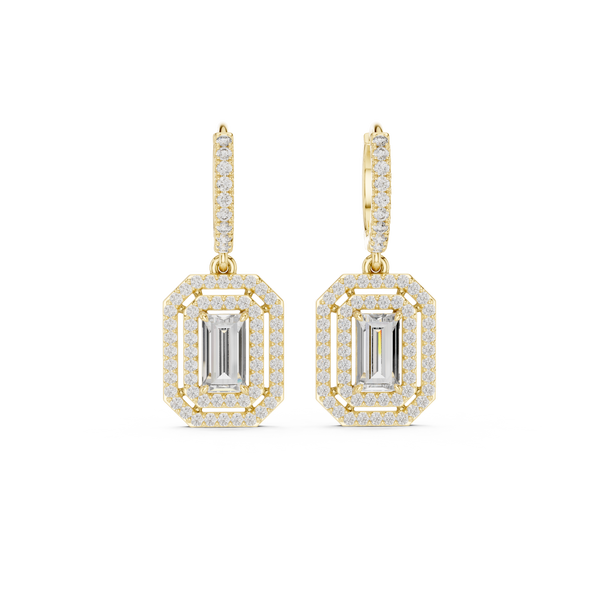 Royal Tiara lab grown diamond earring