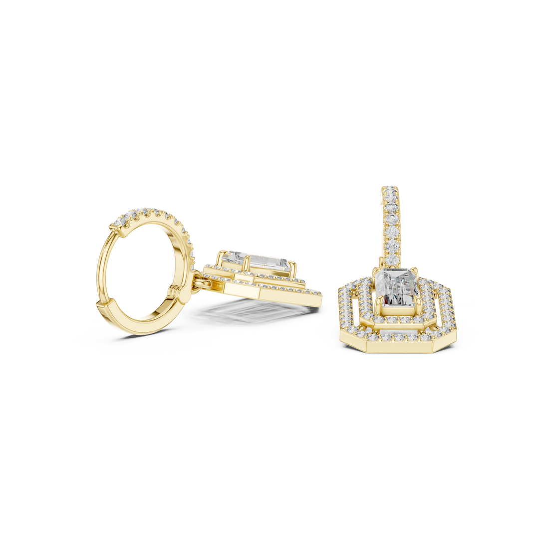 Royal Tiara lab grown diamond earring