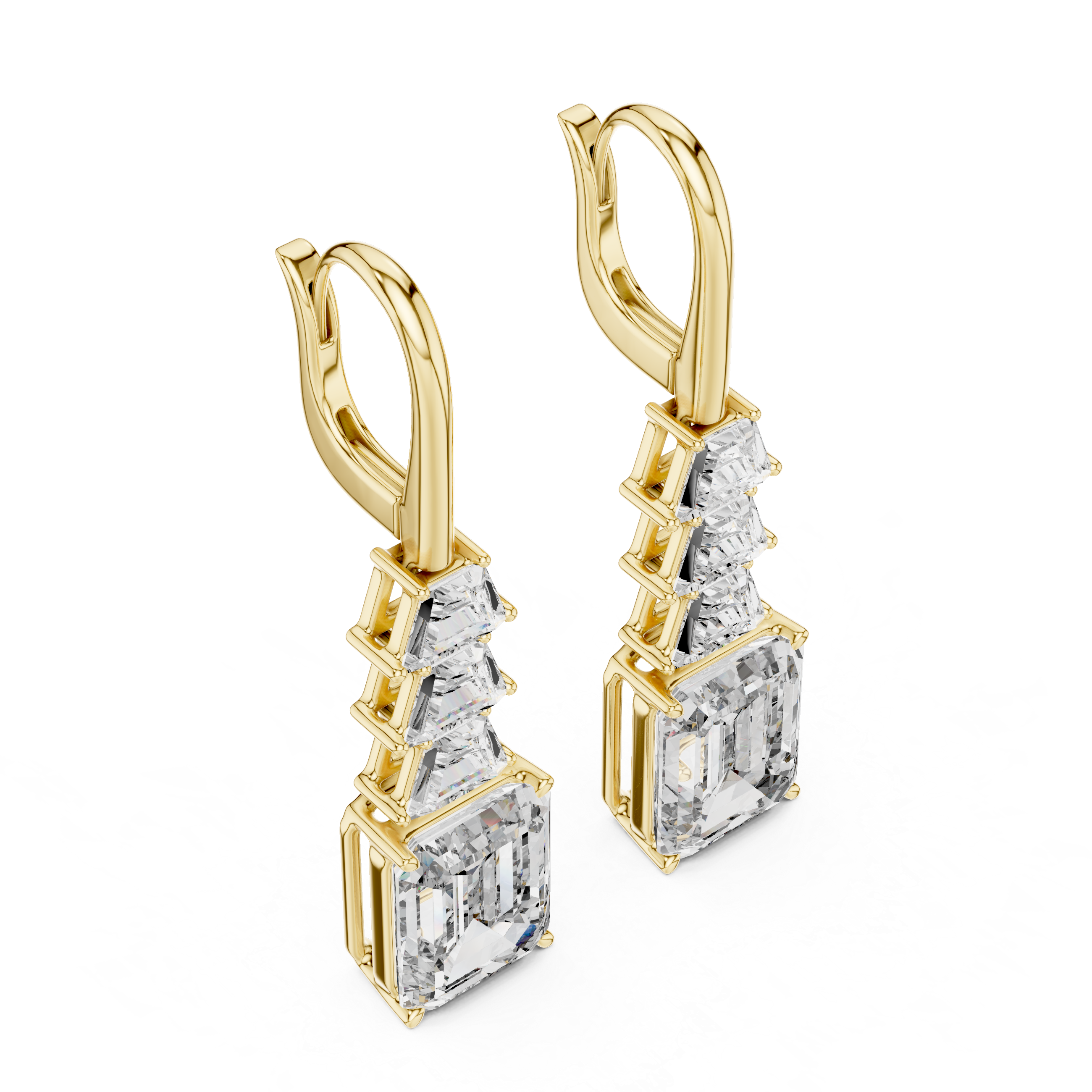 Urban Leverback Lab Grown Diamond Earrings