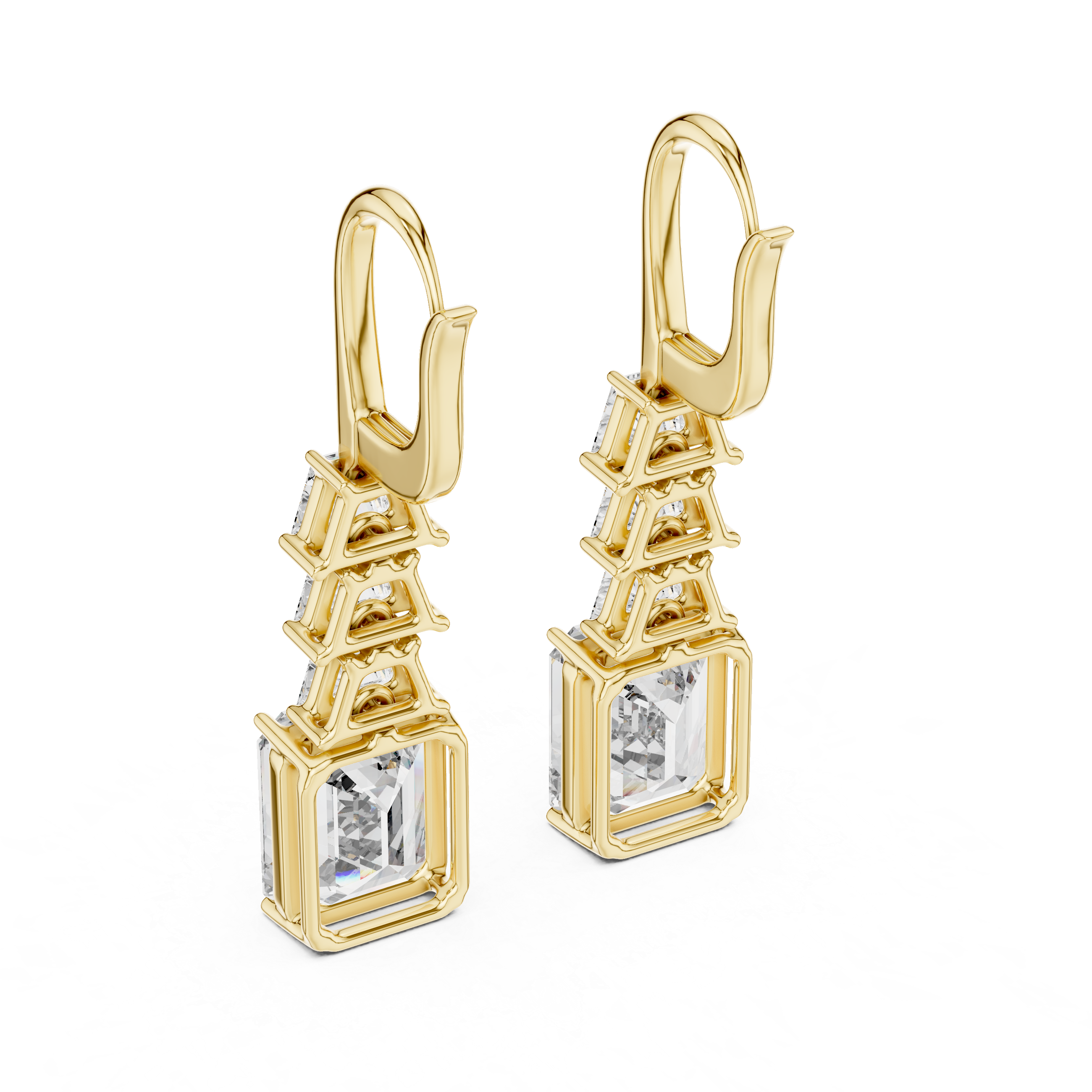 Urban Leverback Lab Grown Diamond Earrings