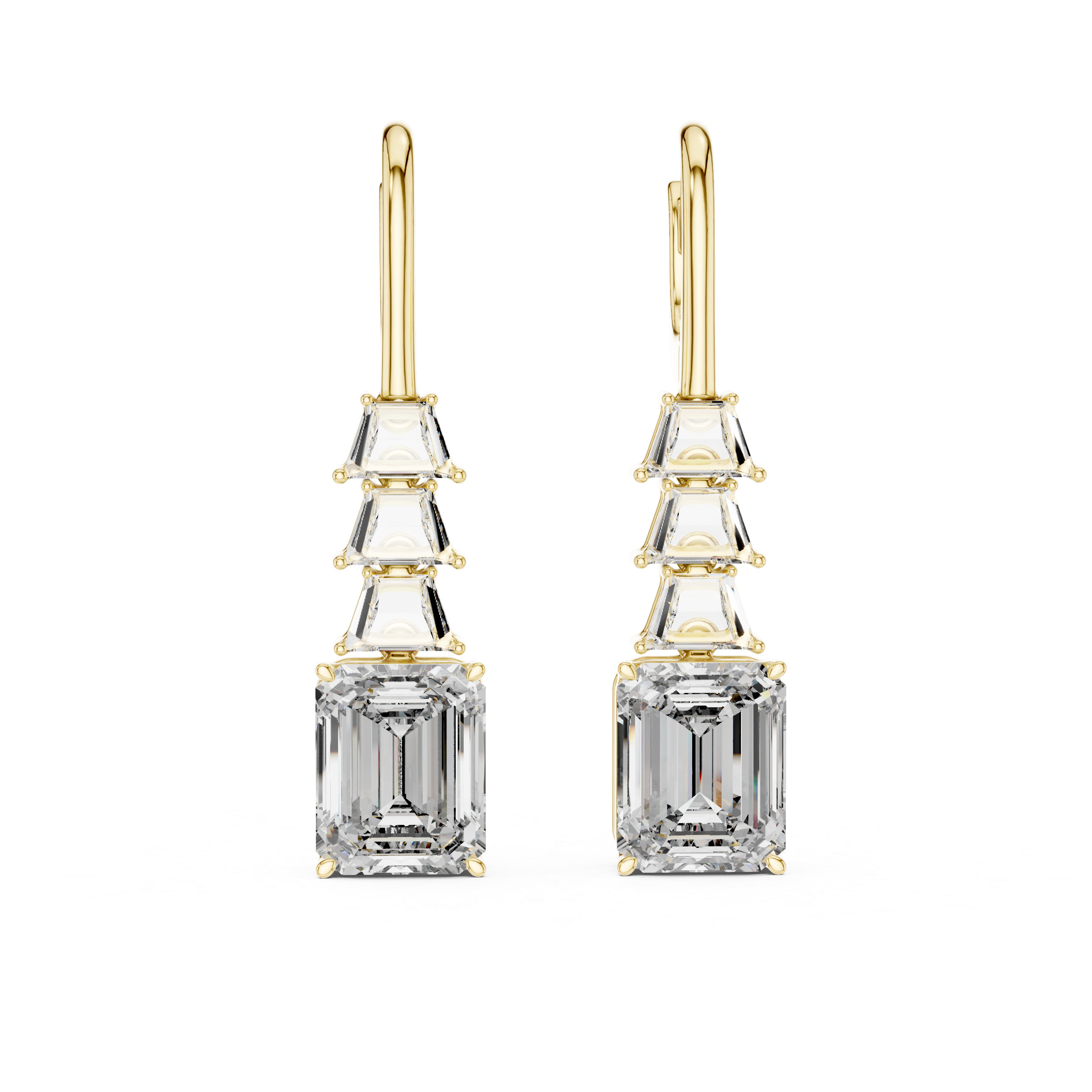 Urban Leverback Lab Grown Diamond Earrings