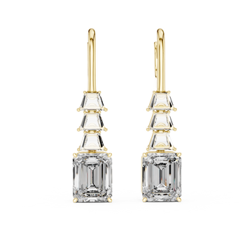 Urban Leverback Lab Grown Diamond Earrings