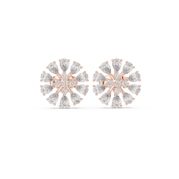 Pear & Round Diamond Lumière Lab Grown Diamond Earrings