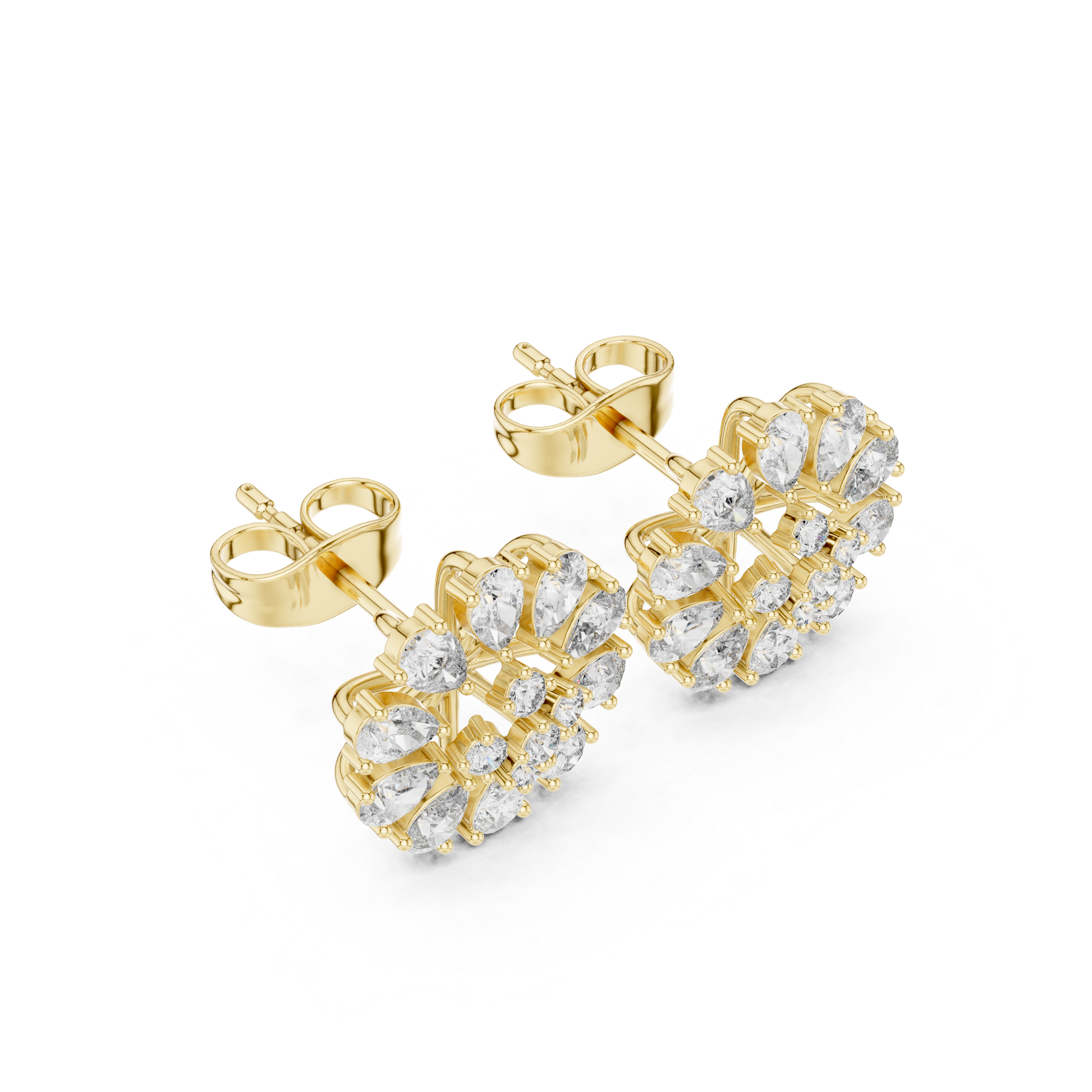 Pear & Round Diamond Lumière Lab Grown Diamond Earrings