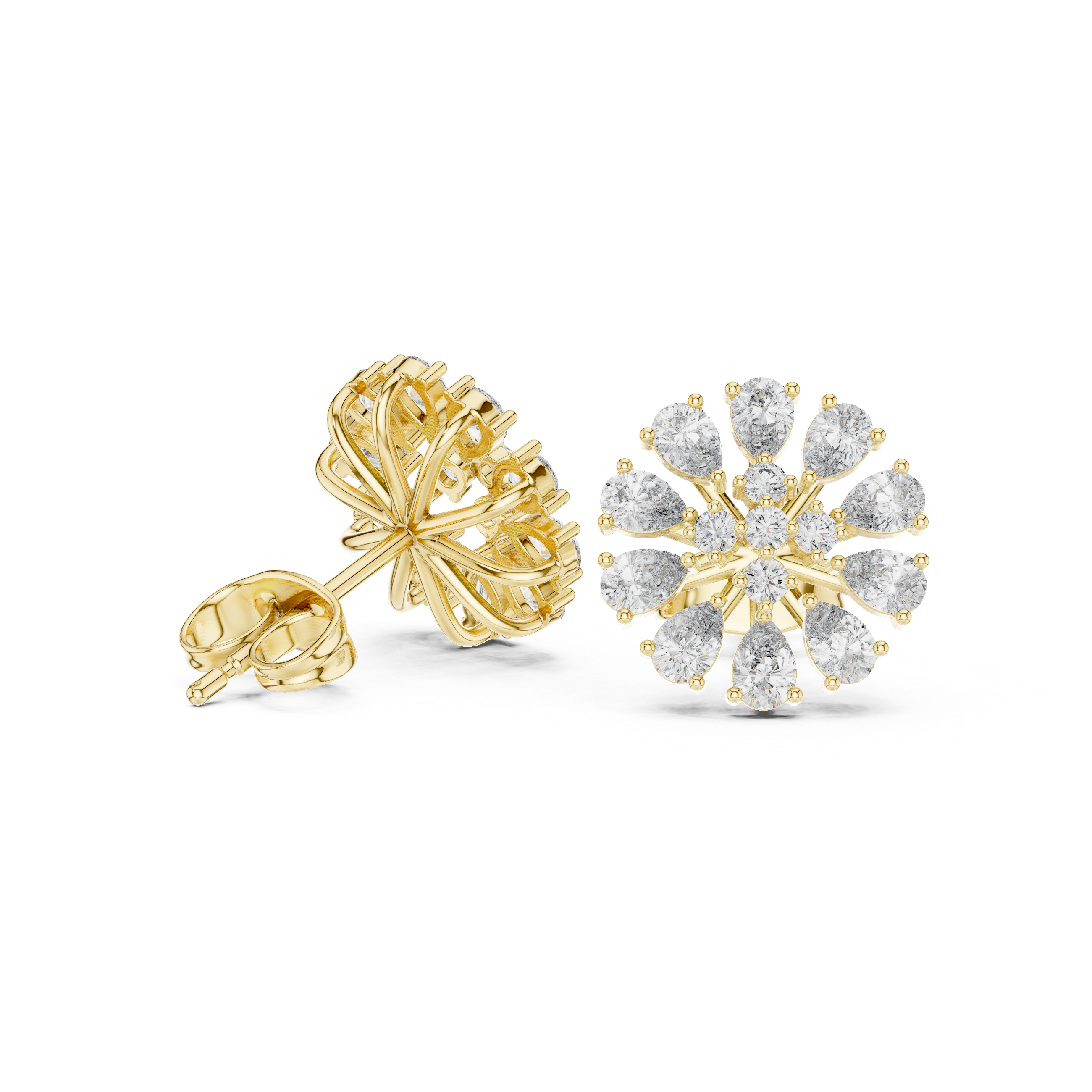 Pear & Round Diamond Lumière Lab Grown Diamond Earrings