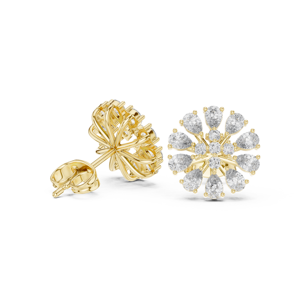 Pear & Round Diamond Lumière Lab Grown Diamond Earrings