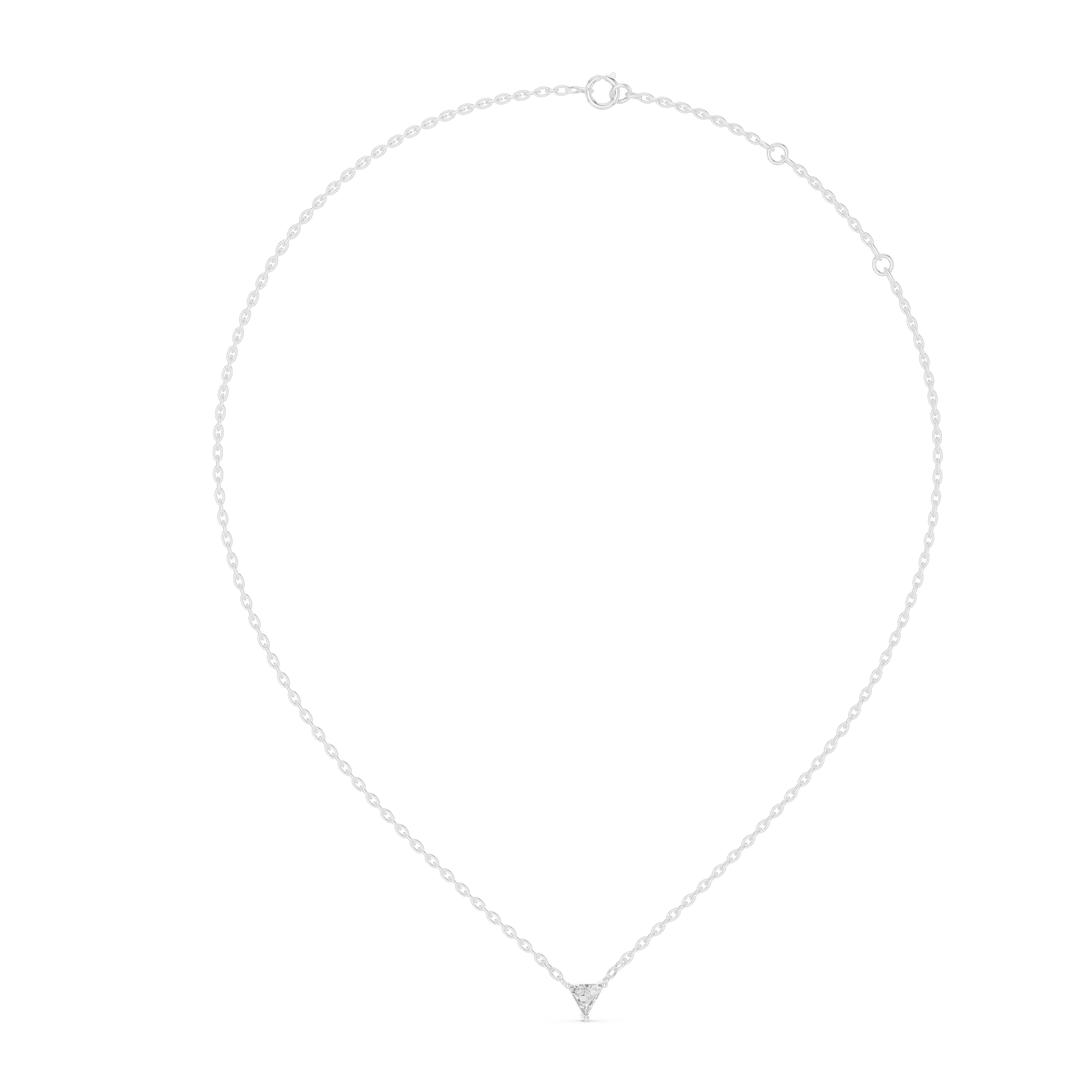 Radiant Triangle Brilliant Lab Grown Diamond Pendant