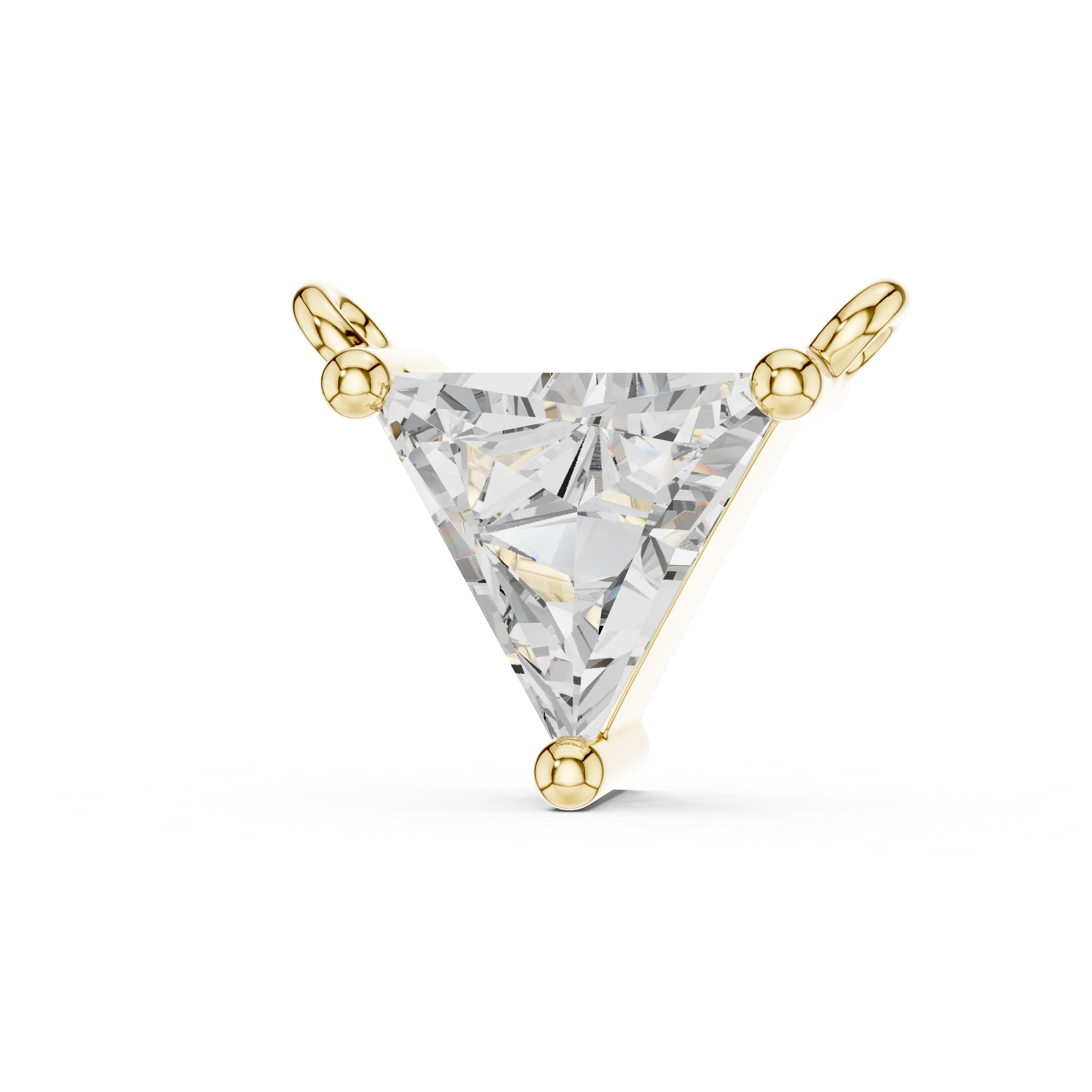 Radiant Triangle Brilliant Lab Grown Diamond Pendant