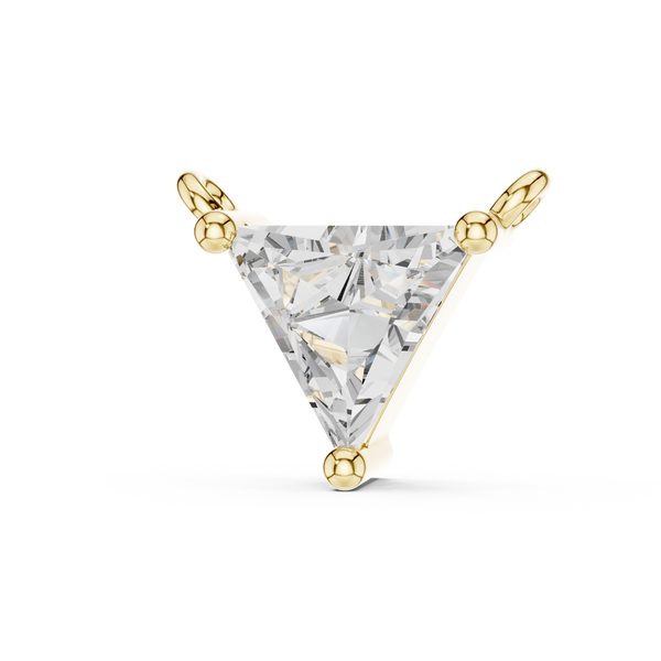 Radiant Triangle Brilliant Lab Grown Diamond Pendant