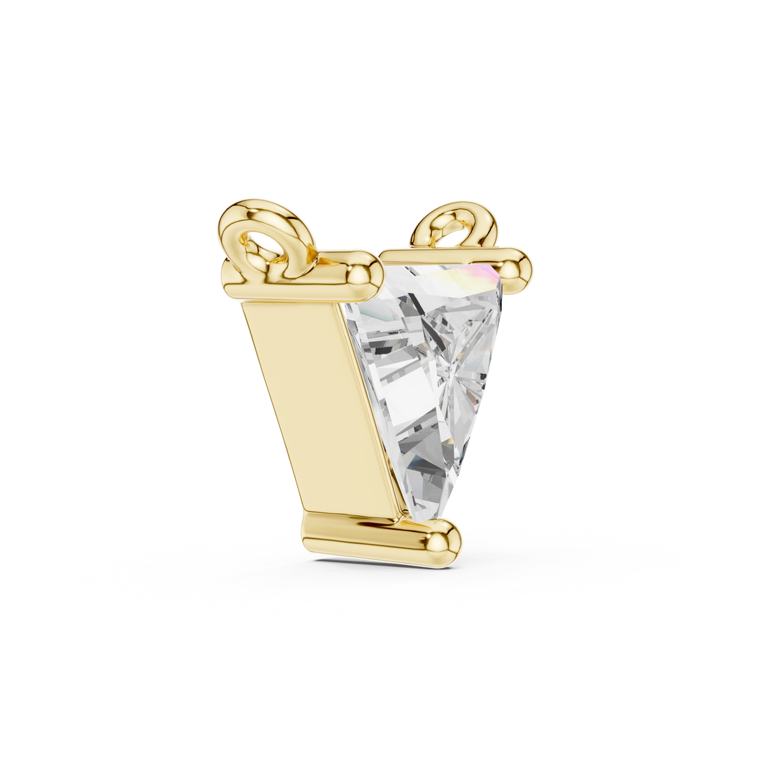 Radiant Triangle Brilliant Lab Grown Diamond Pendant