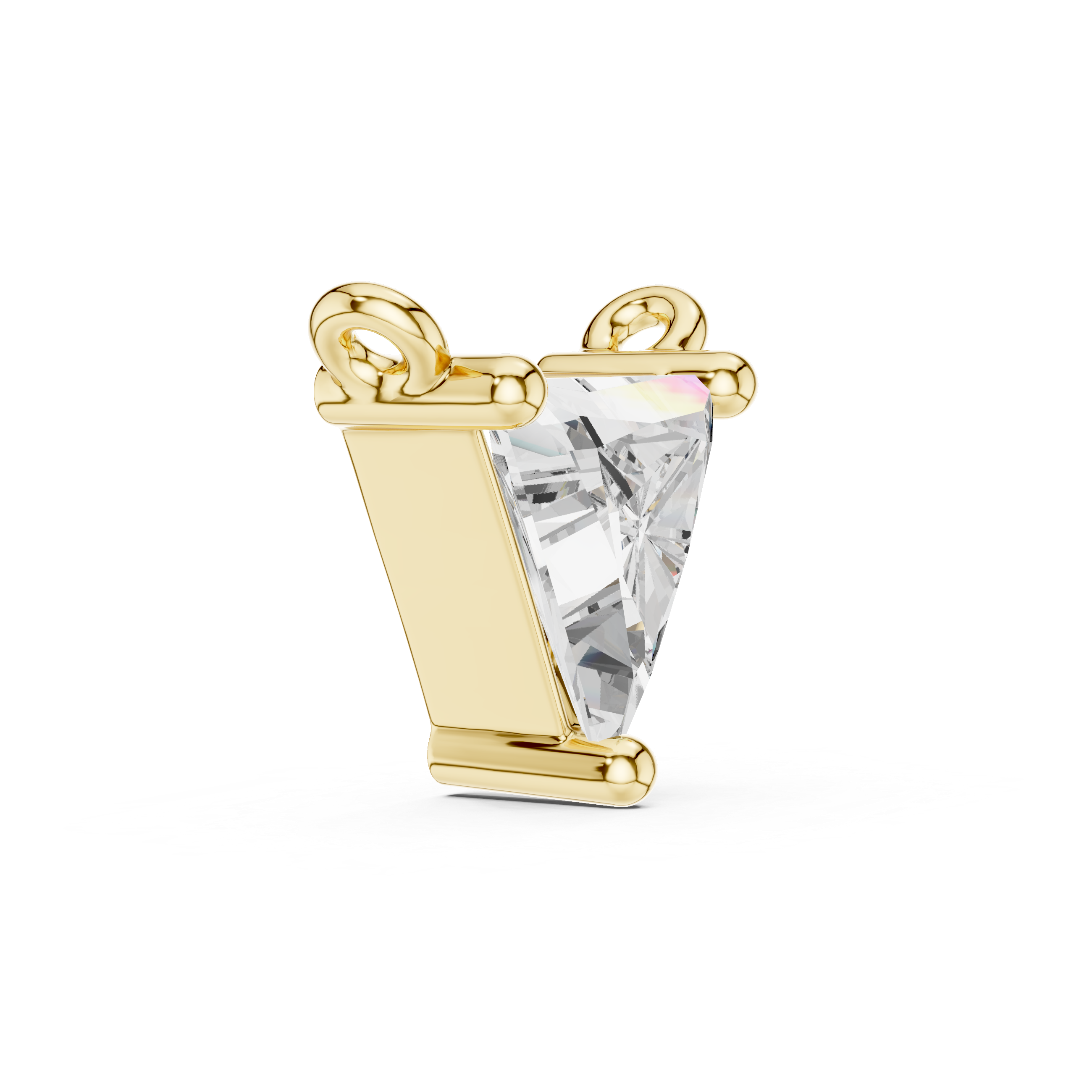 Radiant Triangle Brilliant Lab Grown Diamond Pendant
