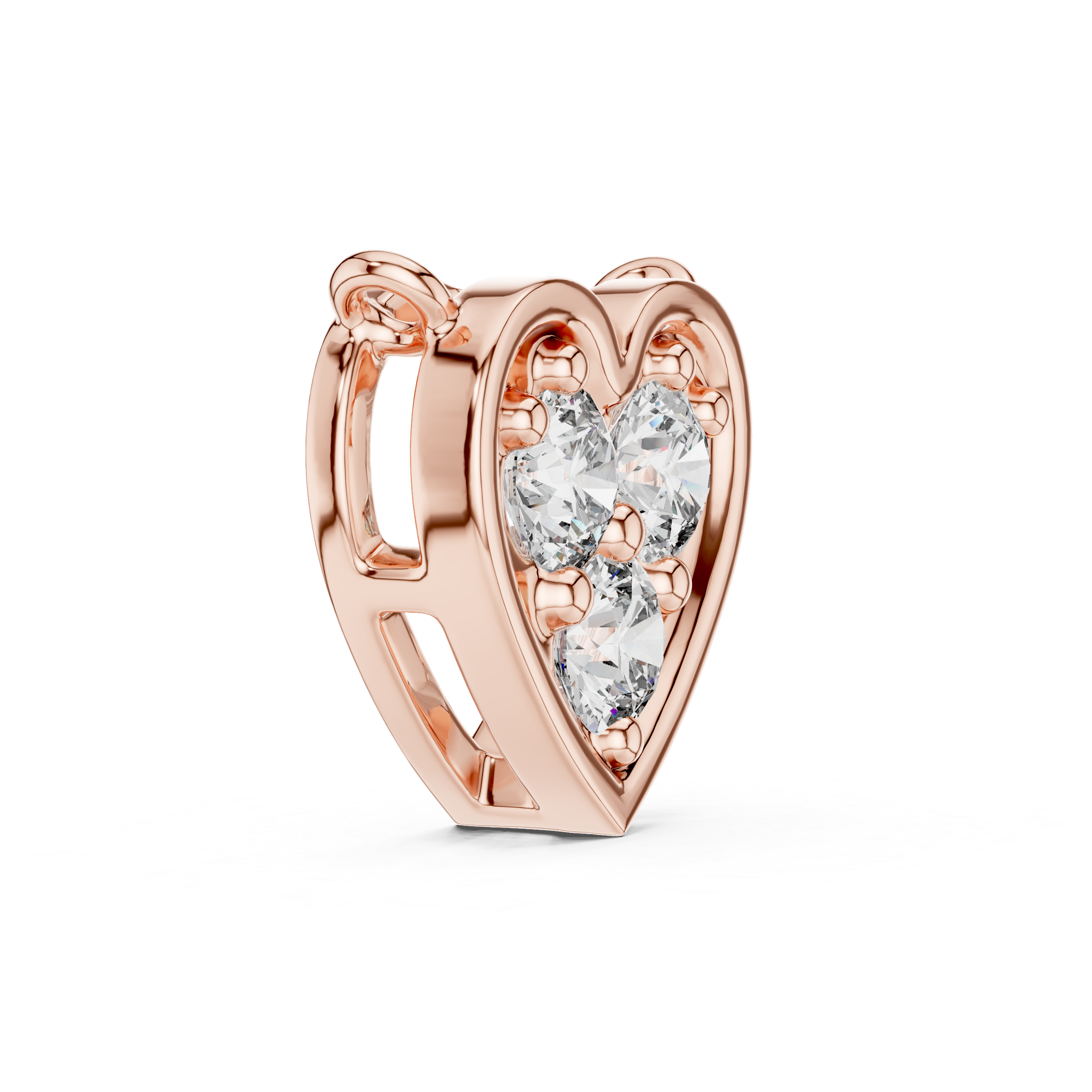 Glistening Halo Circle Lab Grown Diamond Pendant
