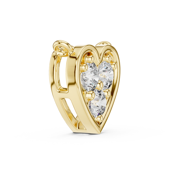 Glistening Halo Circle Lab Grown Diamond Pendant