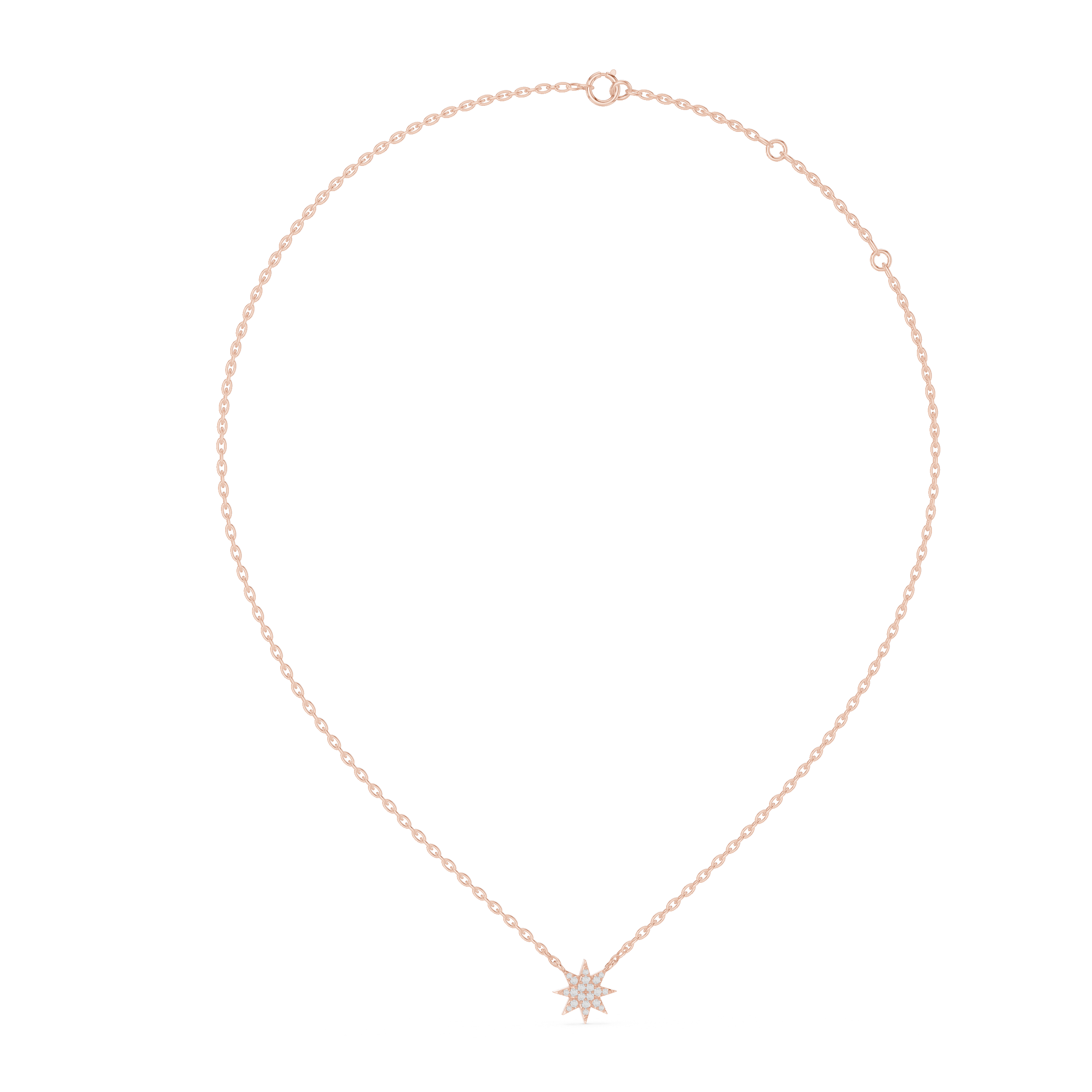Elegant Floating Solitaire Lab Grown Diamond Pendant