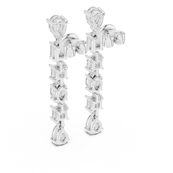 Subtle Dot Lab Grown Diamond Earrings