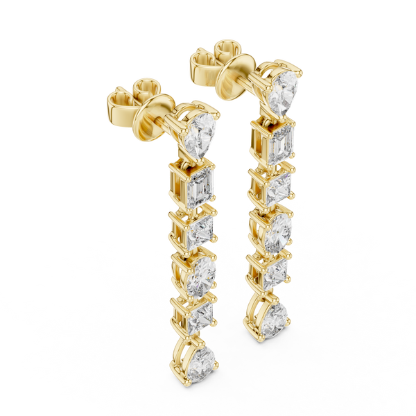 Subtle Dot Lab Grown Diamond Earrings