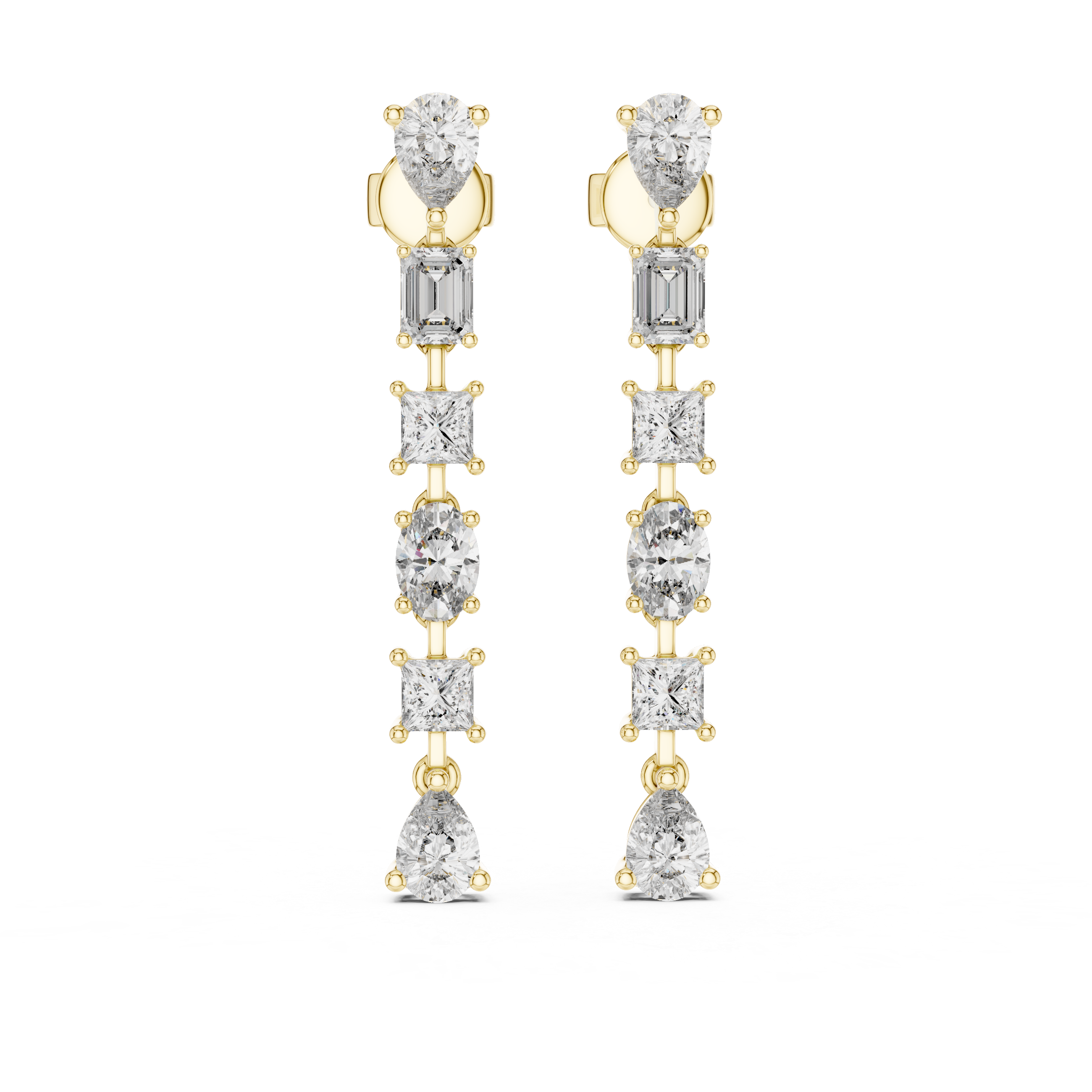 Subtle Dot Lab Grown Diamond Earrings