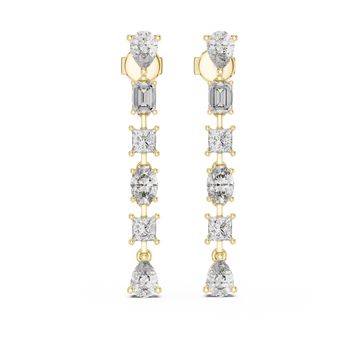 Subtle Dot Lab Grown Diamond Earrings