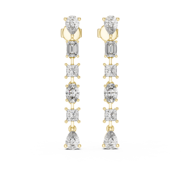 Subtle Dot Lab Grown Diamond Earrings