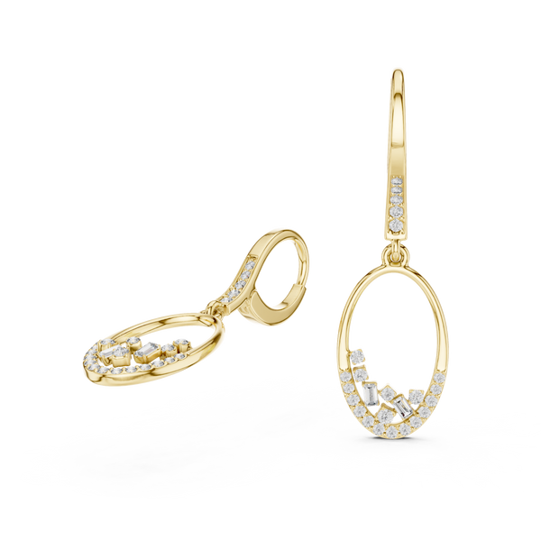 Vibrant Statement Lab Grown Diamond Earrings