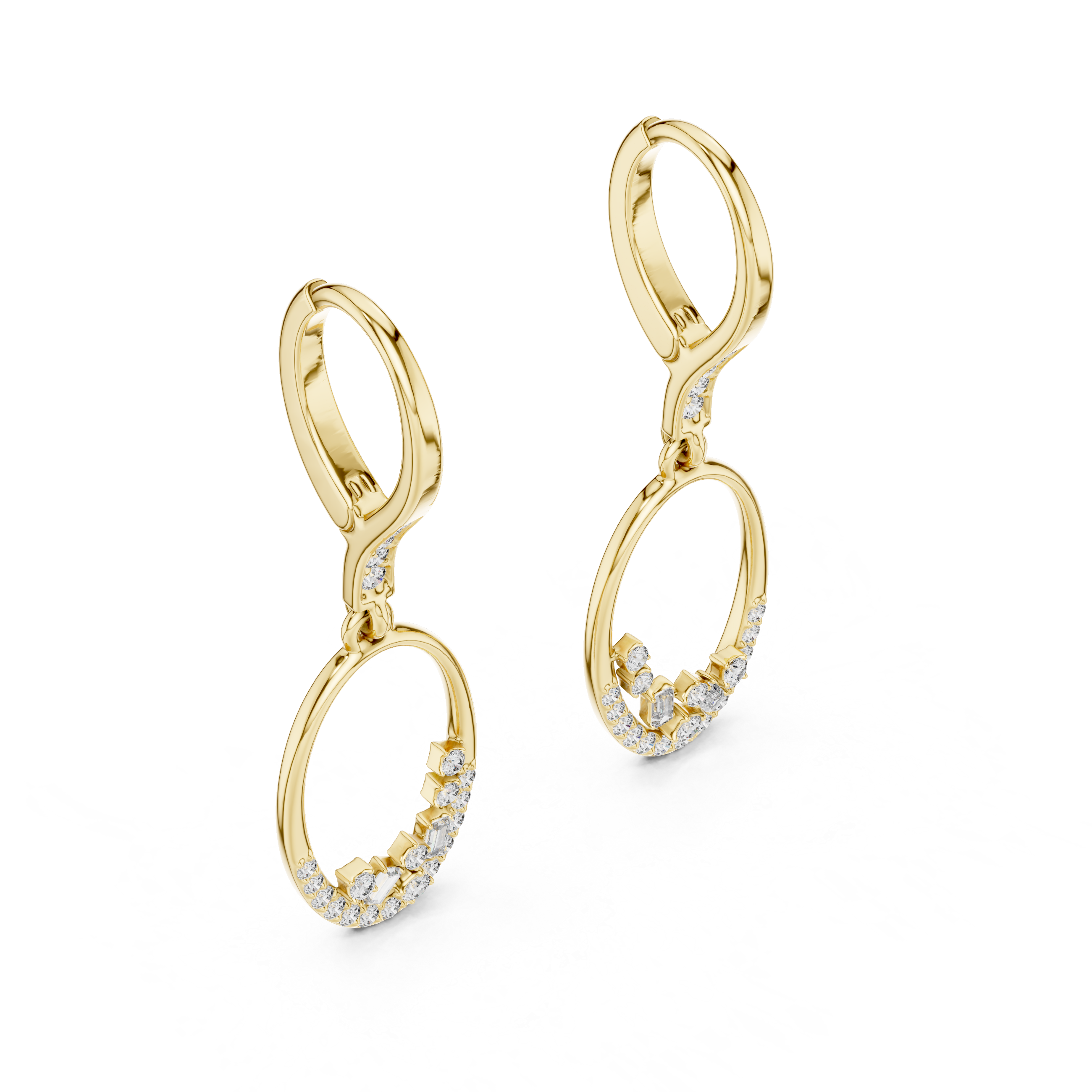 Vibrant Statement Lab Grown Diamond Earrings