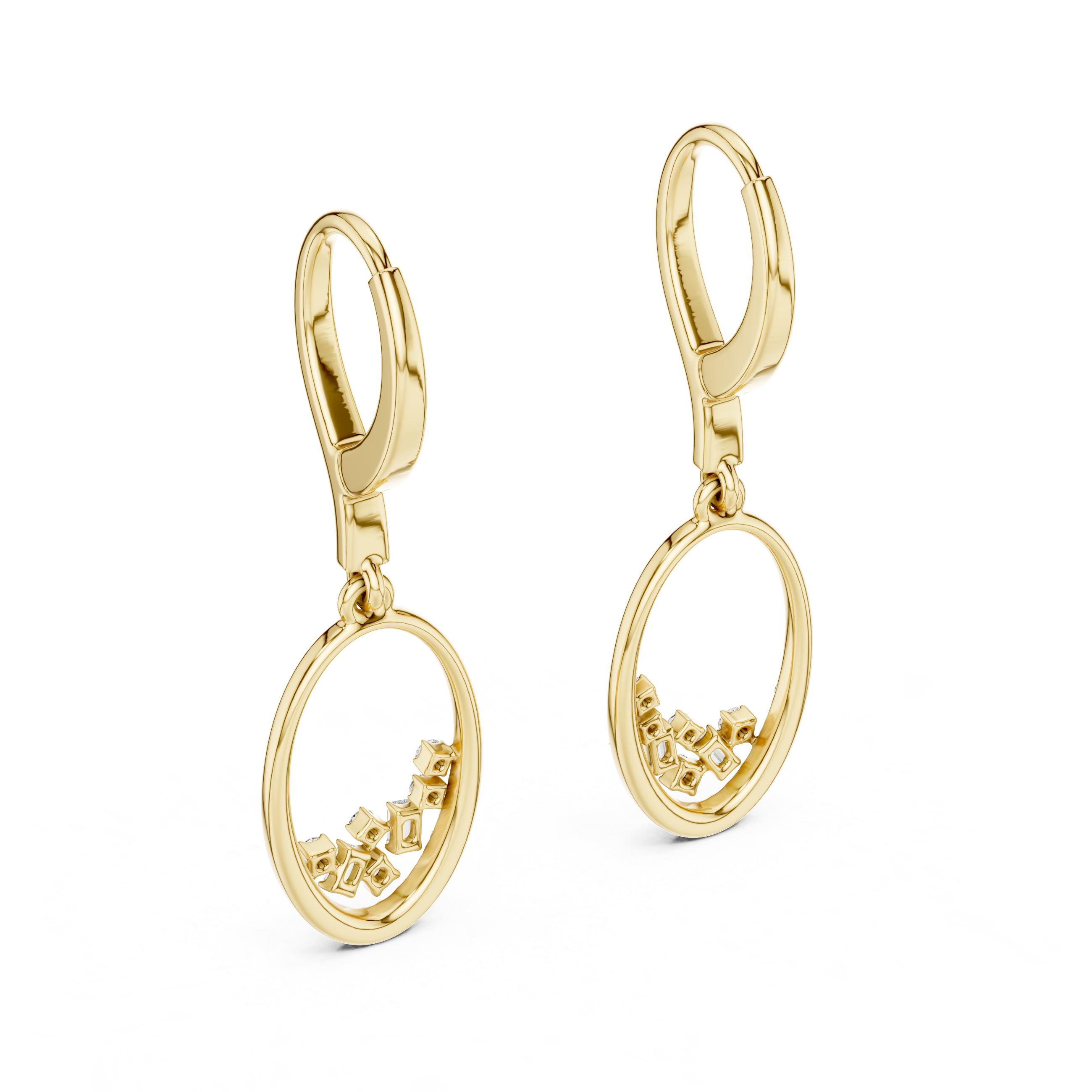 Vibrant Statement Lab Grown Diamond Earrings