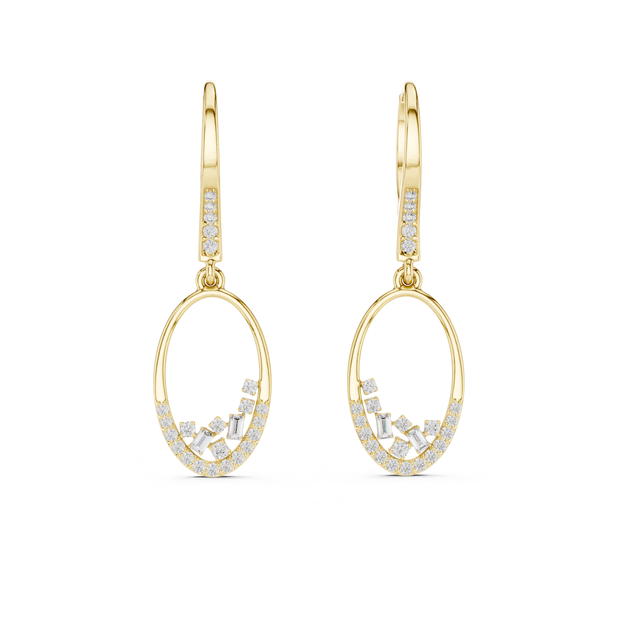 Vibrant Statement Lab Grown Diamond Earrings