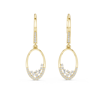 Vibrant Statement Lab Grown Diamond Earrings