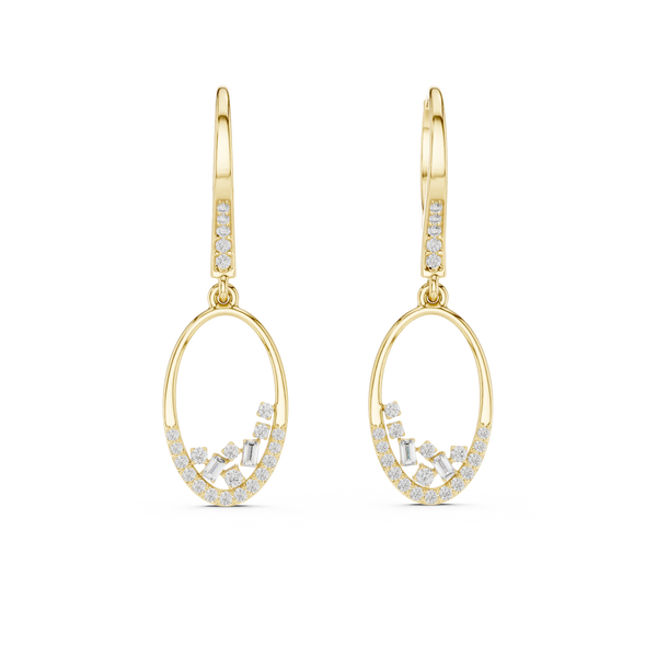 Vibrant Statement Lab Grown Diamond Earrings