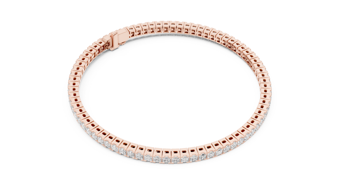 Dainty Tapered Band Lab grown diamond Bracelet