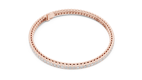 Dainty Tapered Band Lab grown diamond Bracelet